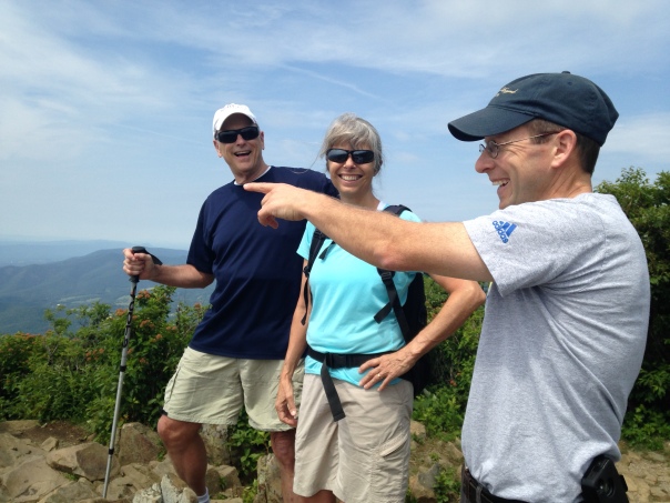 Billy is a great tour guide.  Here he is pointing out things of interest from the top of Little Stony Man Cliffs