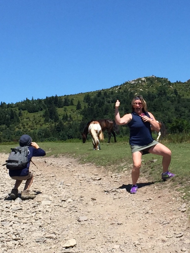 Okay, I got a little crazy at my first sight of the wild ponies. I loved every minute of this hike!